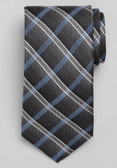Jos. A. Bank Men's Traveler Collection Ombre Plaid Tie At  In Charcoal
