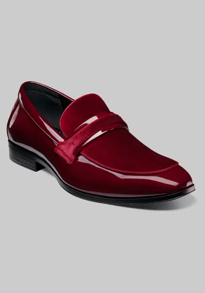 Jos. A. Bank Stacy Adams Men's Spratley Moc Toe Saddle Loafers At  In Burgundy