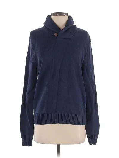 Pre-owned Jos. A. Bank Turtleneck Sweater In Blue