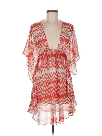 Pre-owned Josa Tulum Swimsuit Cover Up In Orange