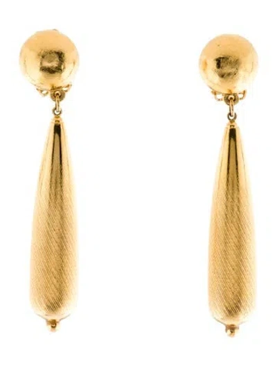 Pre-owned Jose And Maria Barrera Drop Clip-on Earrings In Multi