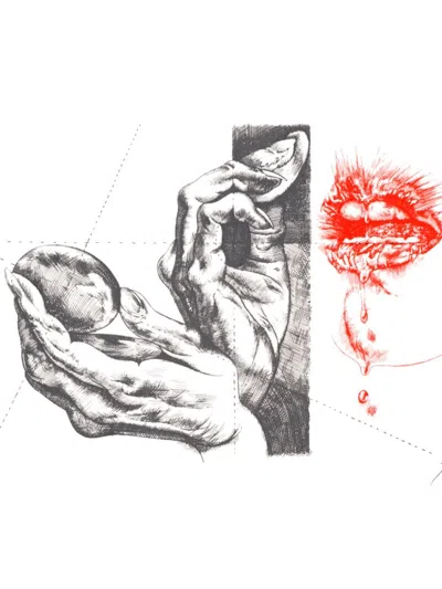 José Paredes Jardiel ''cara Roja'' Screenprint On Paper, 14'' X 10'' In Neutral