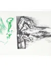 José Paredes Jardiel ''cara Verde'' Screenprint On Paper, 14'' X 10'' In Neutral