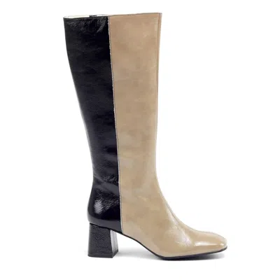Jose Saenz Women's Elegance Castoro Boots In Beige/black In Multi