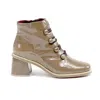 Jose Saenz Women's Olga Boots In Earth Patent Leather In Multi