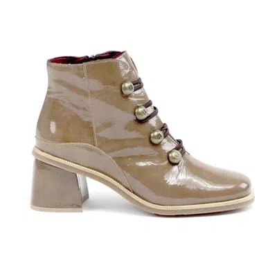 Jose Saenz Women's Olga Boots In Earth Patent Leather In Multi