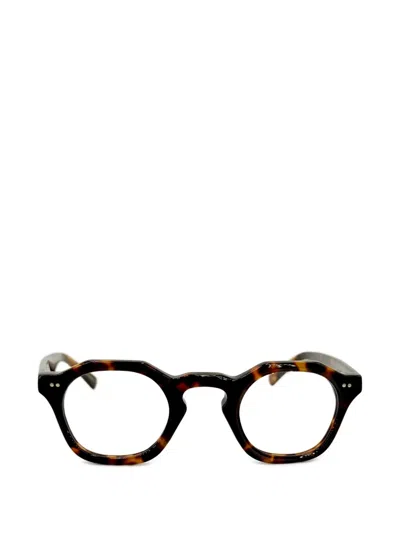 Josef Miller Milton Round-frame Glasses In Brown