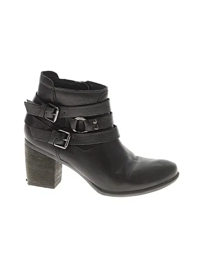 Pre-owned Josef Seibel Ankle Boots In Black