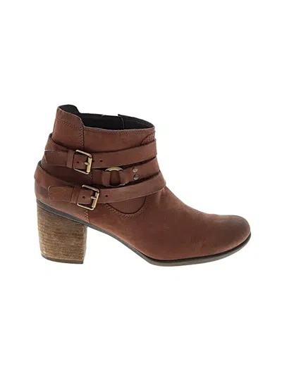 Pre-owned Josef Seibel Ankle Boots In Brown