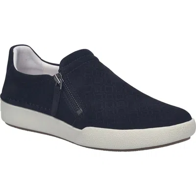 Josef Seibel Claire Side Zip Sneaker In Blue