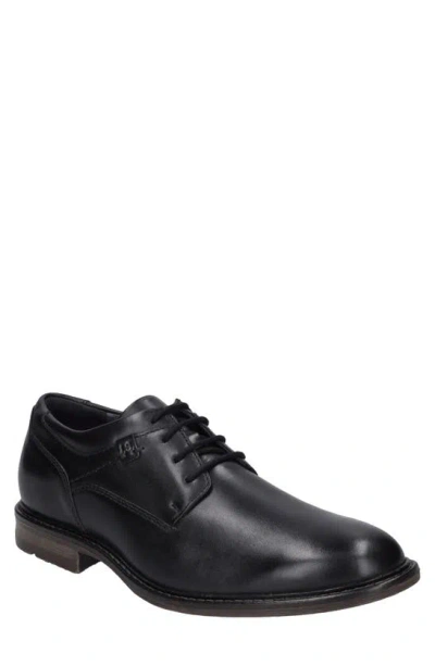 Josef Seibel Earl Plain Toe Derby In Black Arezzo