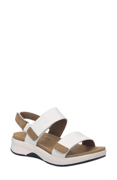 Josef Seibel Estelle Slingback Platform Sandal In White