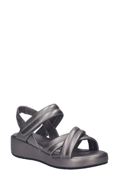 Josef Seibel Eve 04 Wedge Sandal In Gray
