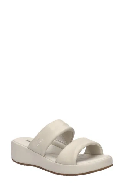 Josef Seibel Eve 05 Platform Wedge Slide Sandal In Brown