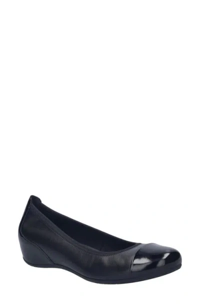 Josef Seibel Florina Cap Toe Flat In Black