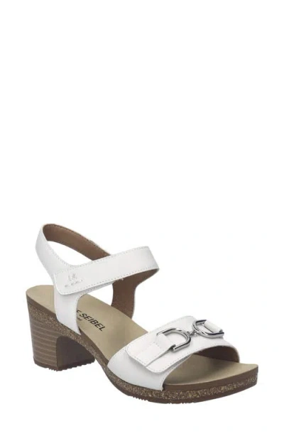 Josef Seibel Grace Ankle Strap Sandal In White