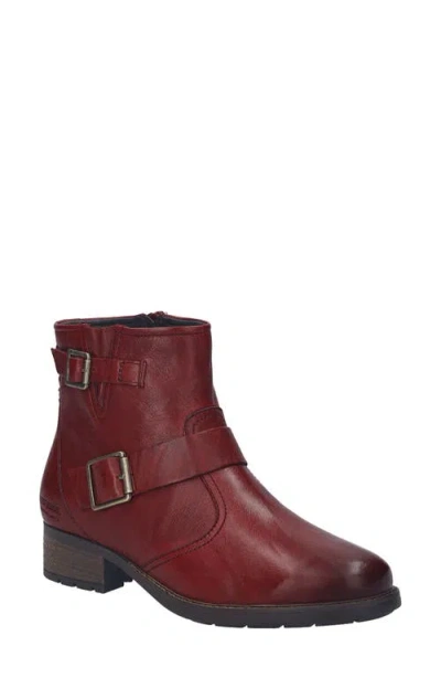 Josef Seibel Kate 51 Moto Bootie In Burgundy