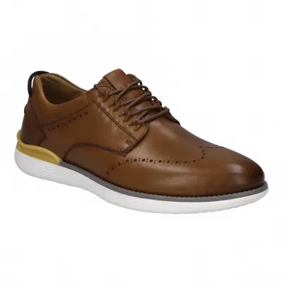 Josef Seibel Men Finley 02 Tie Dress Shoes In Cognac In Green