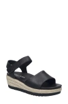 Josef Seibel Miranda Espadrille Wedge Sandal In Black