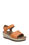 Josef Seibel Miranda Espadrille Wedge Sandal In Papaya