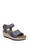 Josef Seibel Miranda Espadrille Wedge Sandal In Blue