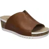 Josef Seibel Quinn 01 Wedge Sandal In Cognac