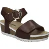Josef Seibel Quinn 02 Wedge Sandal In Cognac