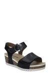 Josef Seibel Quinn 16 Wedge Sandal In Black