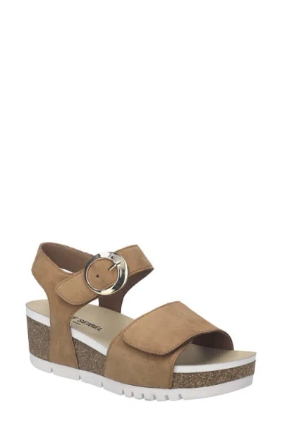 Josef Seibel Quinn 16 Wedge Sandal In Brown