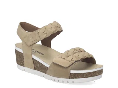Josef Seibel Quinn 22 Wedge Sandal In Brown