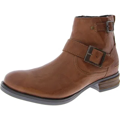 Josef Seibel Sanja 16 Womens Leather Buckle Ankle Boots In Multi