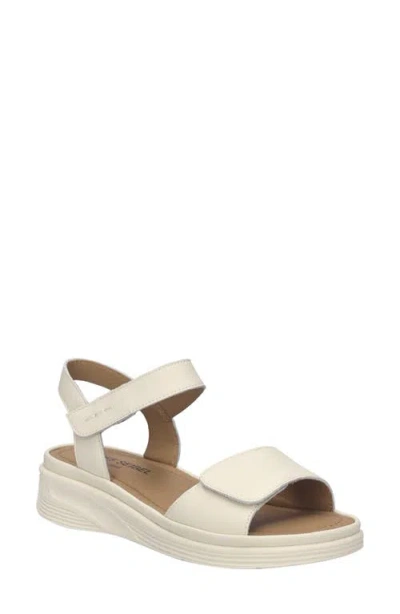 Josef Seibel Severan Ankle Strap Platform Wedge Sandal In Gold