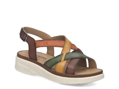 Josef Seibel Sevran 07 Wedge Sandal In Multi