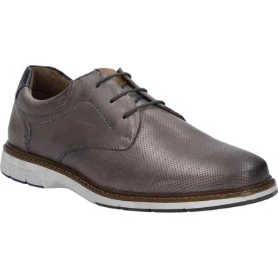 Josef Seibel Stuart 02 Perforated Leather Derby In Granite
