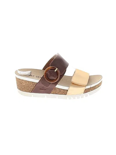 Pre-owned Josef Seibel Wedges In Brown