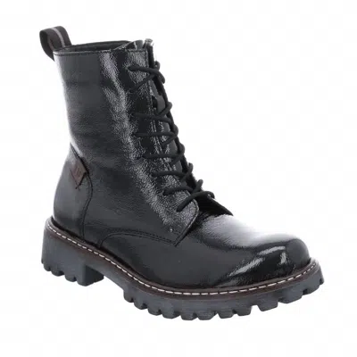 Josef Seibel Women's Marta 02 Lace Boot In Black Patent