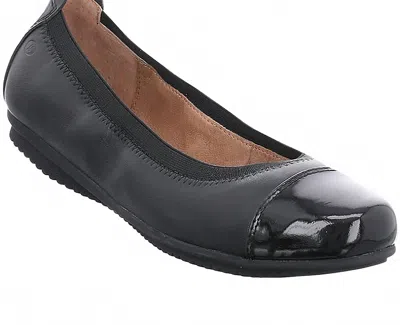 Josef Seibel Women's Pippa 04 Slip-on Flat In Black In Animal Print