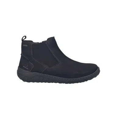 JOSEF SEIBEL WOMEN'S RUBY 55 CASUAL BOOTS IN BLACK APACHE NUBUCK