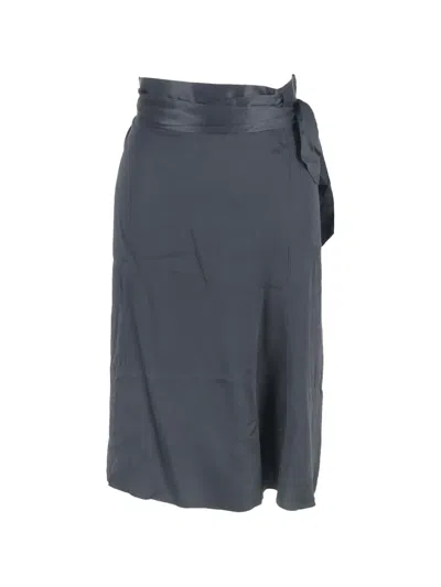 Pre-owned Joseph 2022 Knee-length Wrap Skirt In Gray
