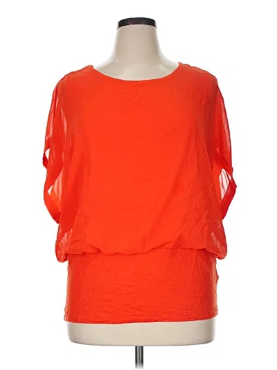 Pre-owned Joseph A 3/4 Sleeve Blouse In Orange