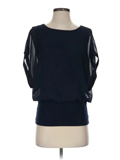Pre-owned Joseph A 3/4 Sleeve Top Blue Boatneck Tops