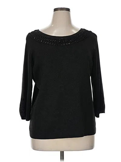 Pre-owned Joseph A 3/4 Sleeve T-shirt In Black
