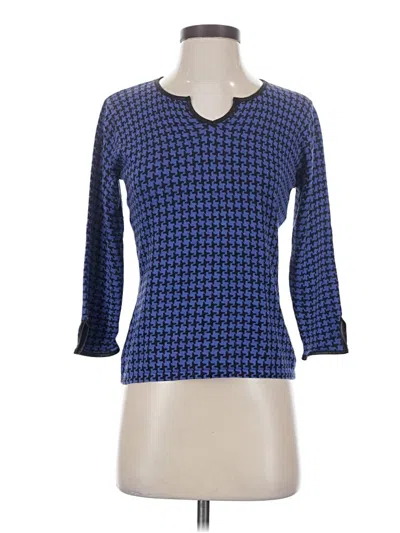 Pre-owned Joseph A 3/4 Sleeve T-shirt In Blue
