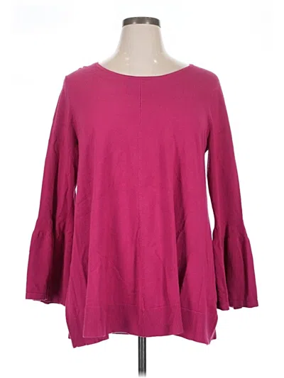 Pre-owned Joseph A 3/4 Sleeve T-shirt In Pink
