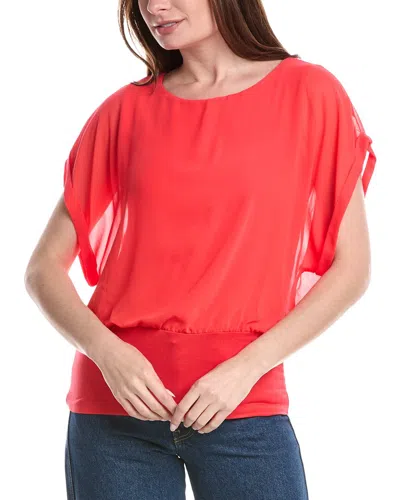 Joseph A Banded Top In Hibiscus