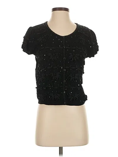 Pre-owned Joseph A Cardigan Sweater In Black