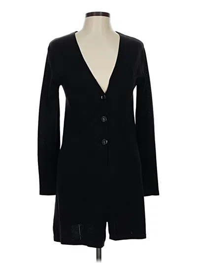 Pre-owned Joseph A Cardigan Sweater In Black