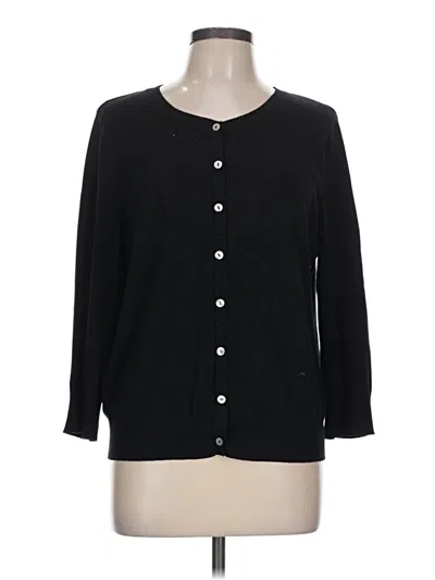 Pre-owned Joseph A Cardigan Sweater In Black