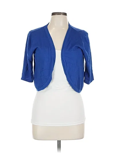 Pre-owned Joseph A Cardigan Sweater In Blue