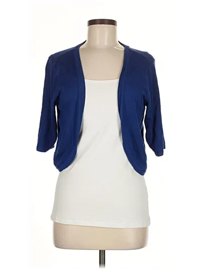 Pre-owned Joseph A Cardigan Sweater In Blue